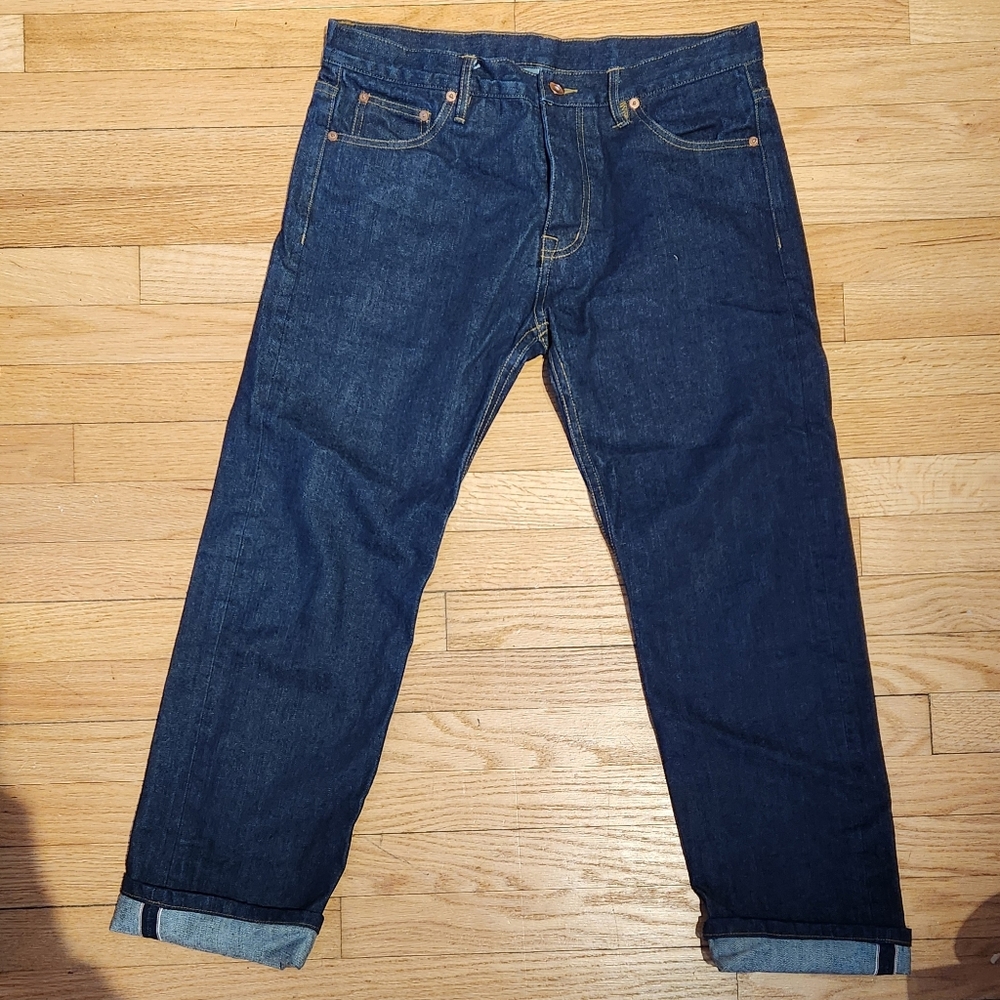 THEJEANMAKER Japanese Selvedge Denim Fitted Straight Leg 33W28L